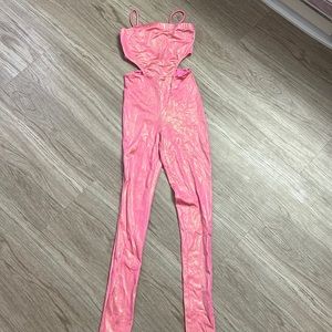Pink sparkle jumpsuit
